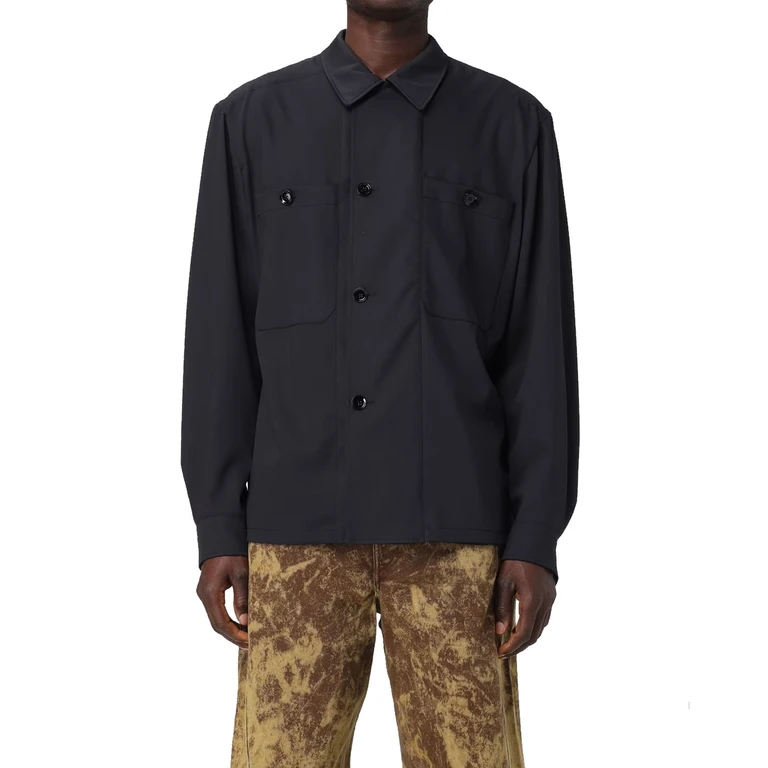 Lemaire Lon Sleeved Buttoned Shirt Jacket