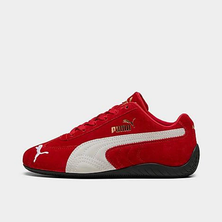 Big Kids Puma Speedcat OG Casual Shoes in For All Time Red/Puma Black Size: 4.0