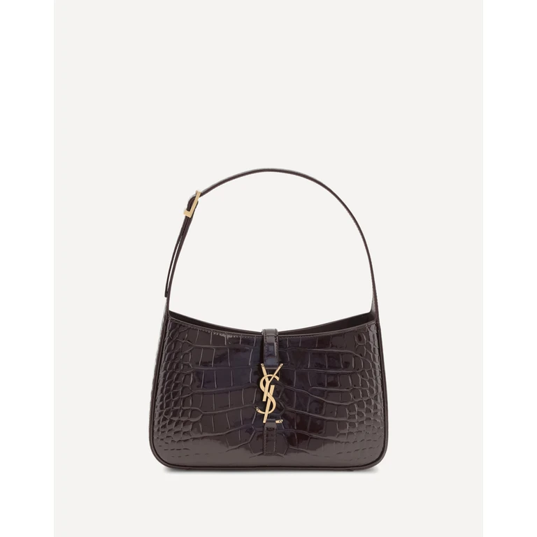 SAINT LAURENT Shoulder Bag 5 À 7 in vernice goffrata coccodrillo Female UNI