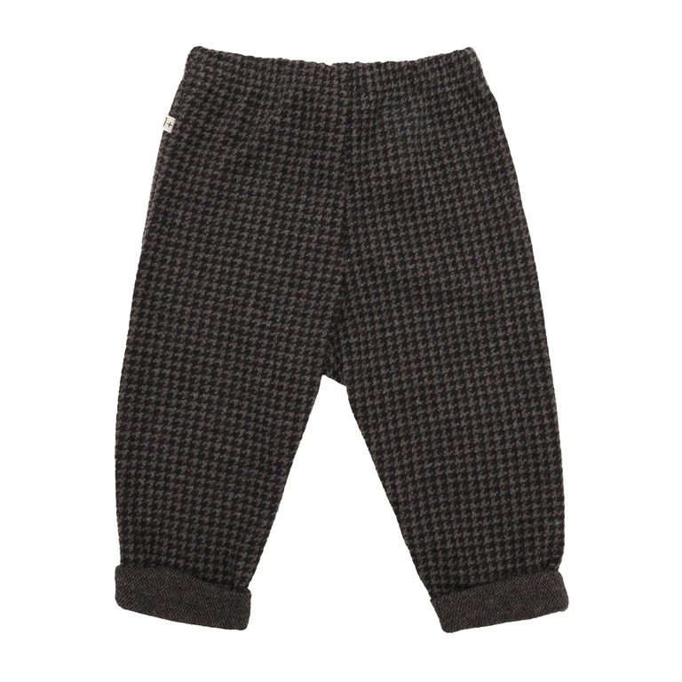 One More In The Family Pants Grey Cotton Acrylic
