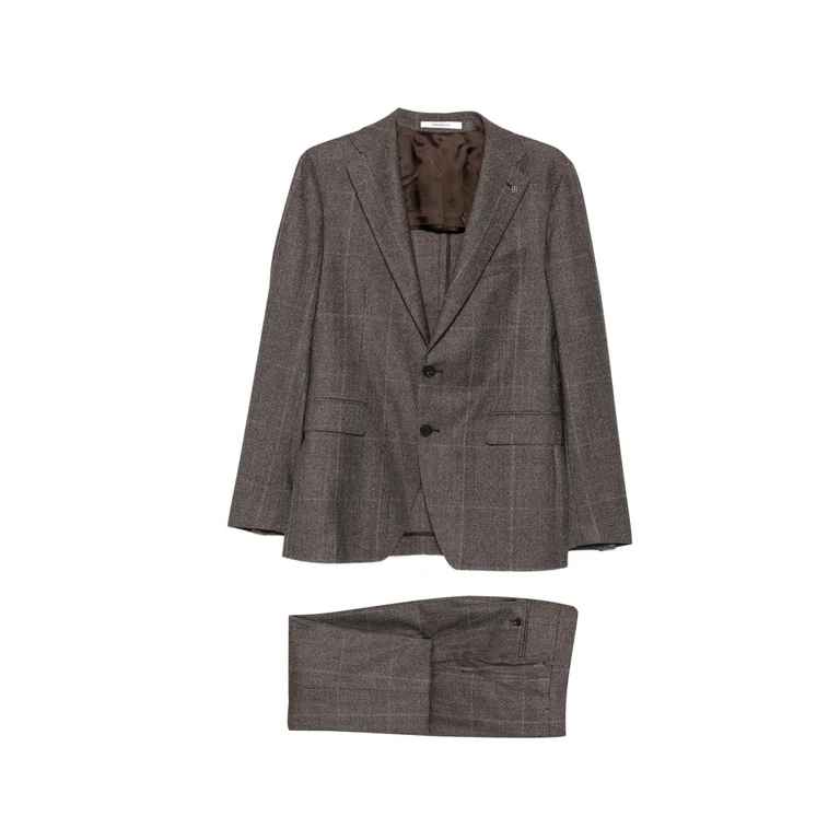 Tagliatore Check-pattern Wool Suit