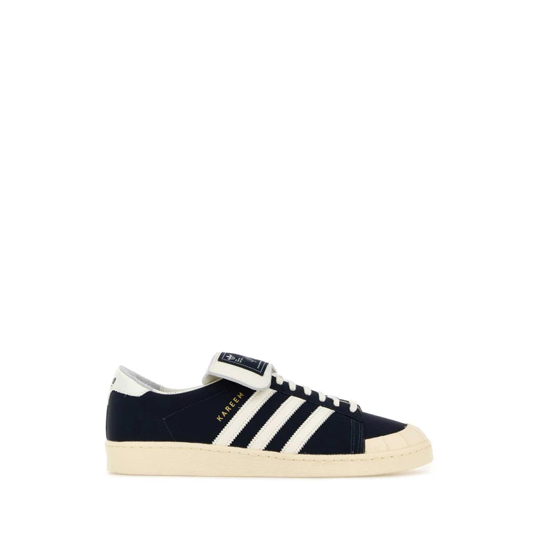 Midnight Blue Leather Adidas By Willy Chavarria Jabbar Sneakers Legend Ink/gold Metallic - Men