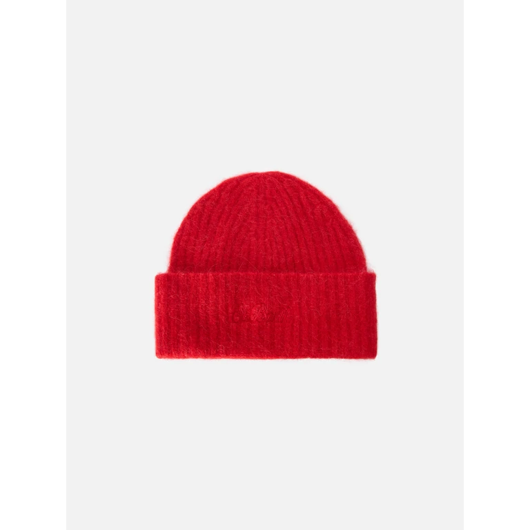 Mc2 Saint Barth Stretch Alpaca Beanie Wengen Red Hat - Unisex