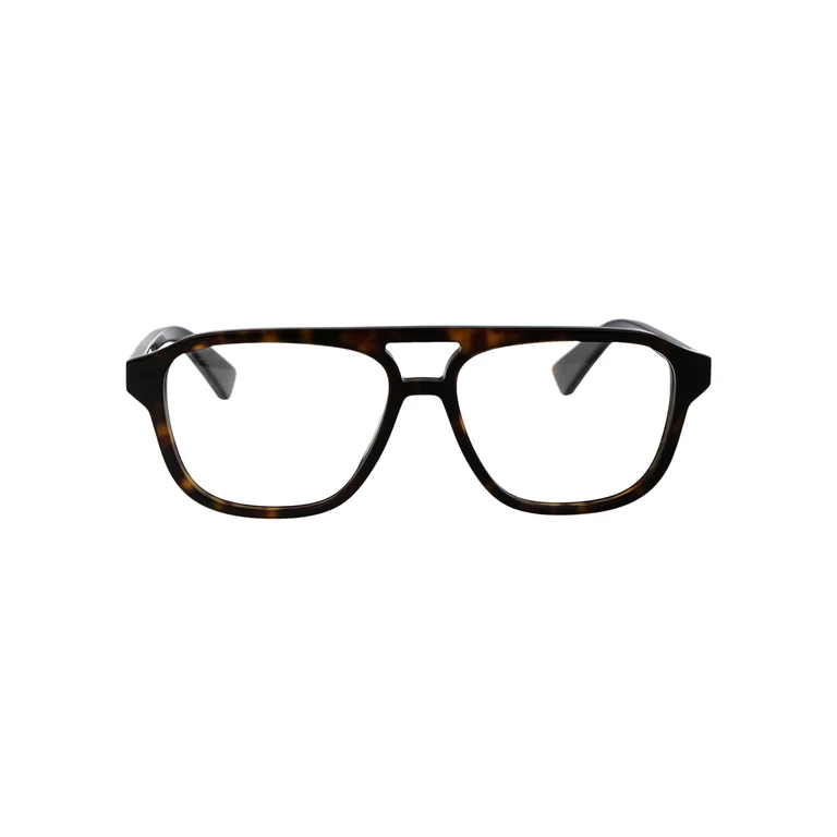 Bottega Veneta Bv1294o 002 Havana Transparent Acetate Optical - Men