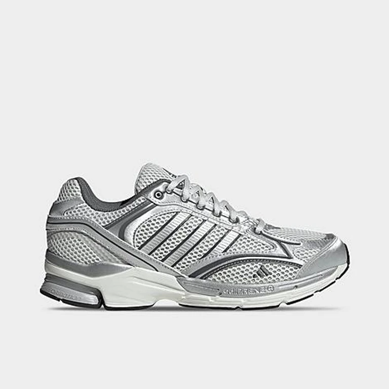 adidas Men's Spiritain 2000 Casual Shoes in Crystal White/Silver Metallic/Grey Size: 7.5
