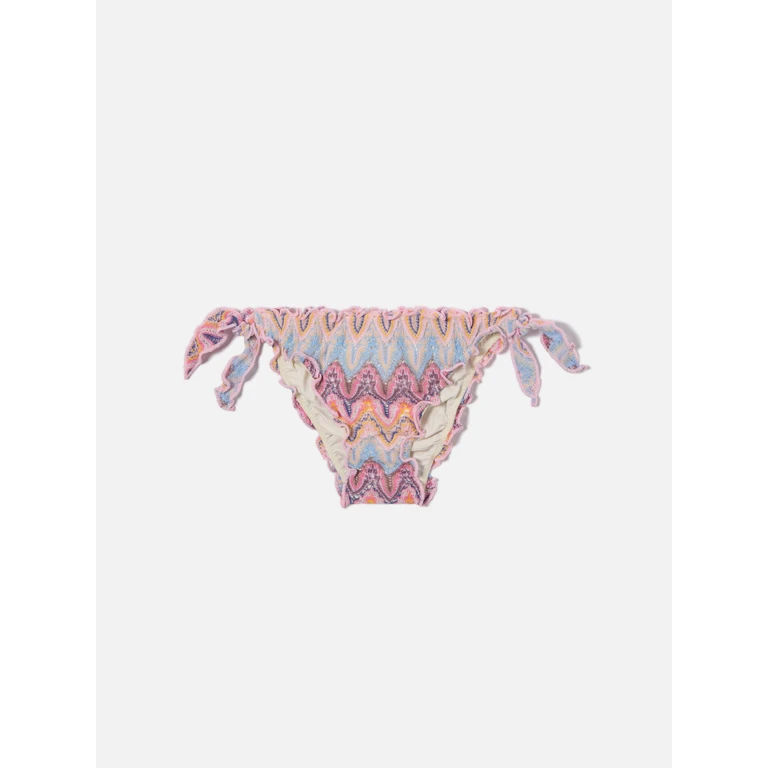 Mc2 Saint Barth Cric Multicolor Raschel Swim Briefs Shades Of Pink Bottom