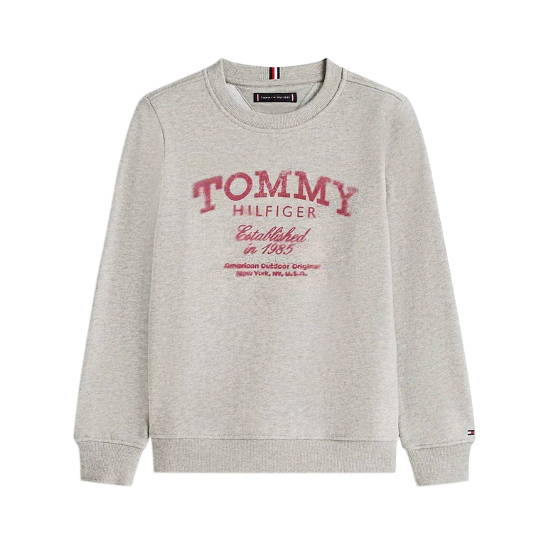 Tommy Hilfiger Kids Tommy Faded Print Sweatshirt Grey Felpa - Kids