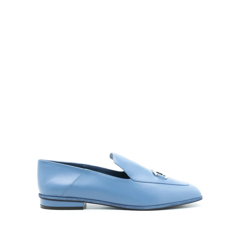 Ferragamo Womens Sky Blue Loafer Loafers