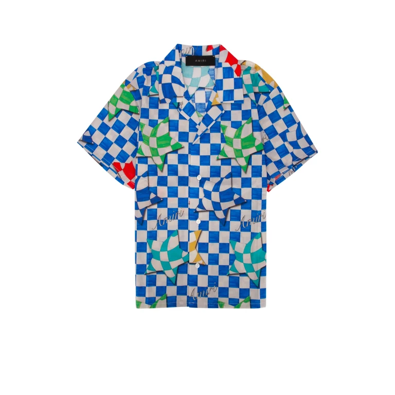 Amiri Kids Camicia Bluesilktw Cotton Camicie
