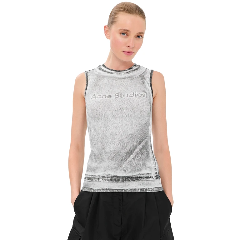 Acne Studios Elgie Tank Top Black/White S