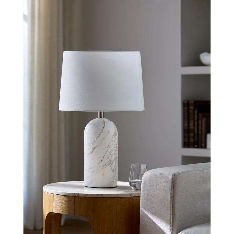 Huriel 24" Marble Accent Table Lamp