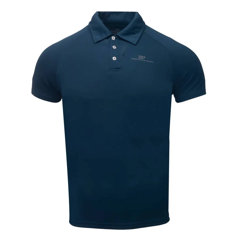 2117 Twentyone Seventeen Froseke Pique Blue Polo - Men