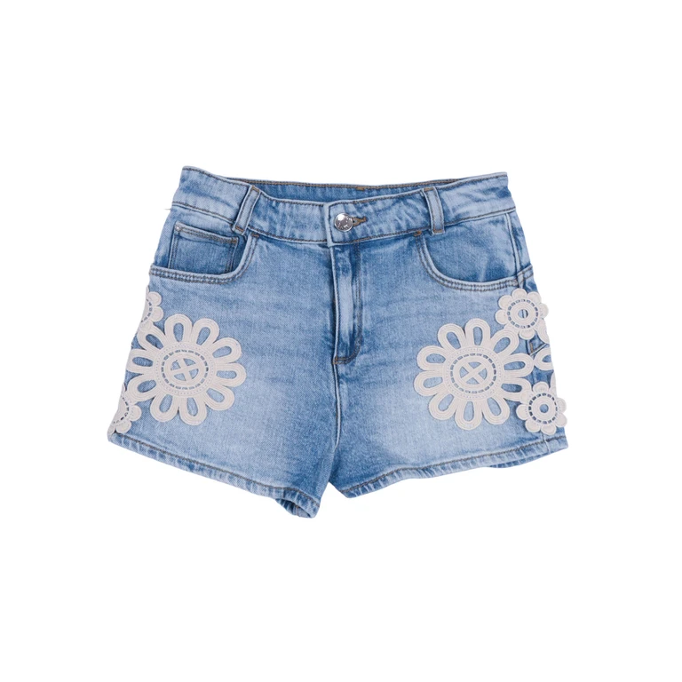 Liu Jo' Girl Pants Blue Cotton Elastane