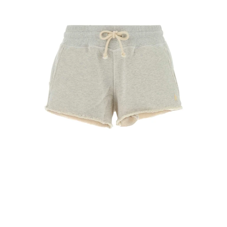 Golden Goose Deluxe Brand Light Grey Cotton Shorts Vintagegraymelange Exterior - Women