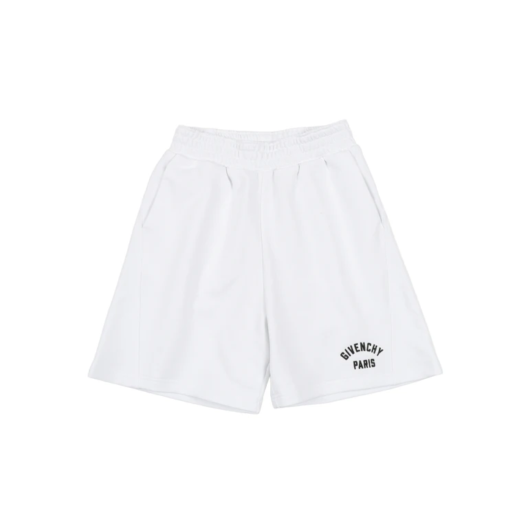 Givenchy Kids SHORTS White Cotton Fabric 2