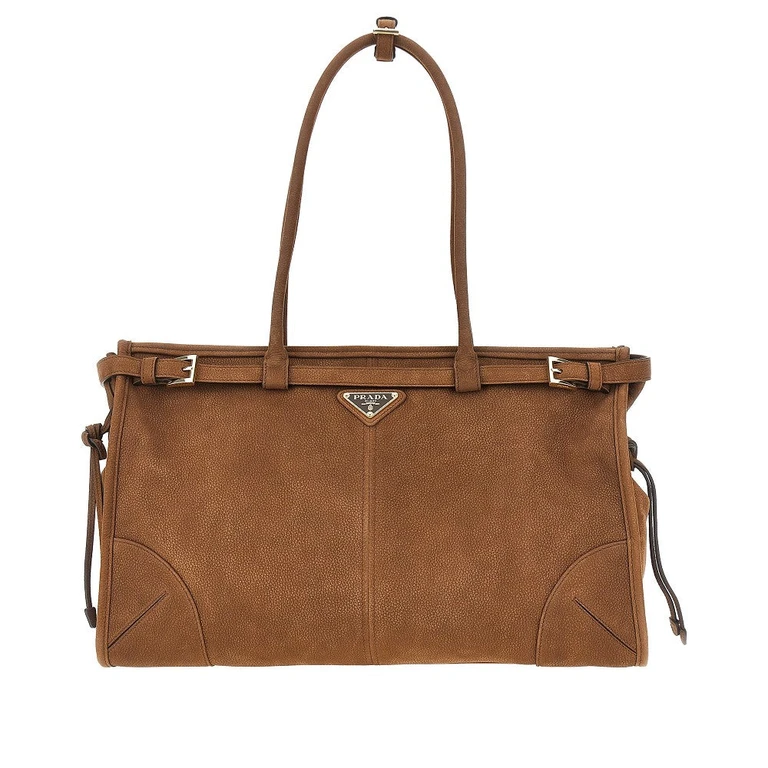 PRADA Nubuck large 'Bonnie' bag Woman One Size
