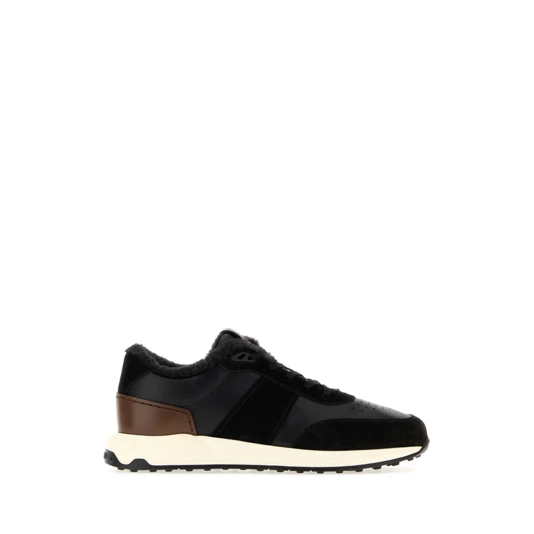 Tod's Black Leather Sneakers Nero - Men