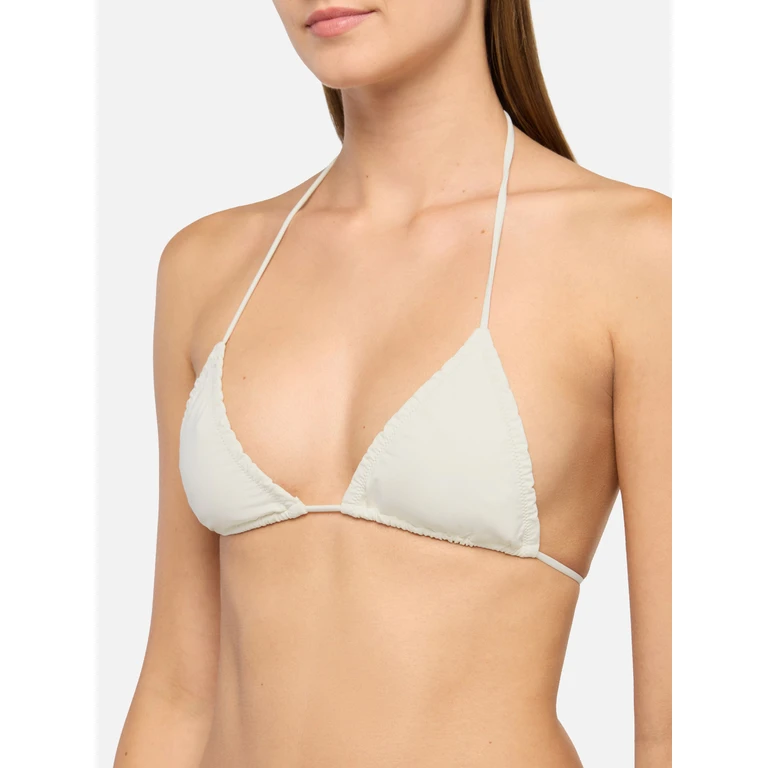 Mc2 Saint Barth Nilly Cream Classic Triangle Top White - Women