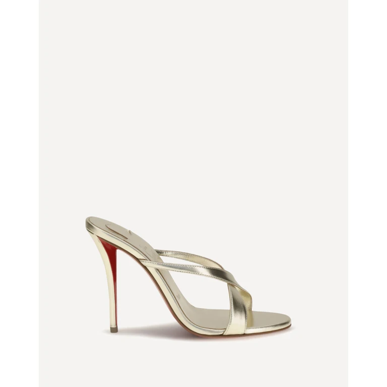 CHRISTIAN LOUBOUTIN Mulazee Cross Mule Sandals Female 38.5