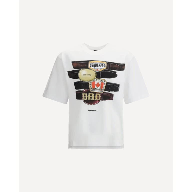 DSQUARED2 T-shirt in cotton with graphic print Male XL