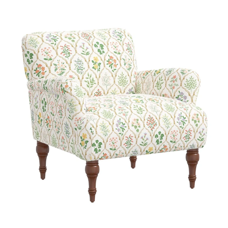 Rifle Paper Co Elodie Hawthorn Multi Accent Chair