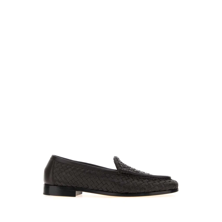 Bottega Veneta Dark Brown Leather Charlotte Ballerinas Espresso Ballerine - Women