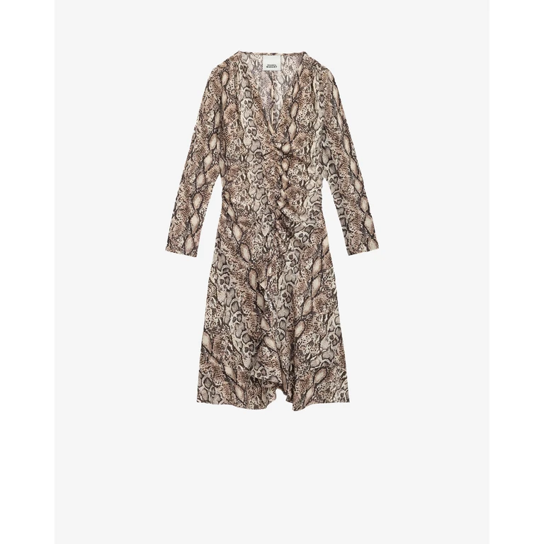 Robe Octavia - Femme - Naturel - Taille34 - Isabel Marant