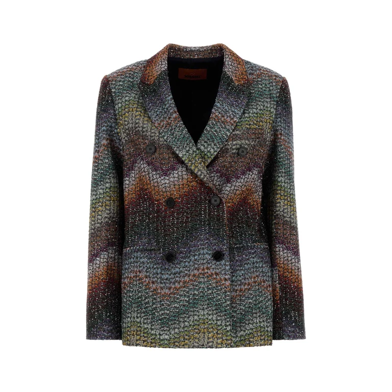 Missoni Embroidered Viscose Blend Blazer Multidark Vi Me Pa Giacche E Gilet - Women
