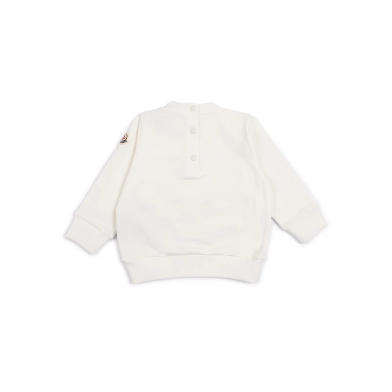 Moncler Baby Sweatshirt White Elastane Cotton