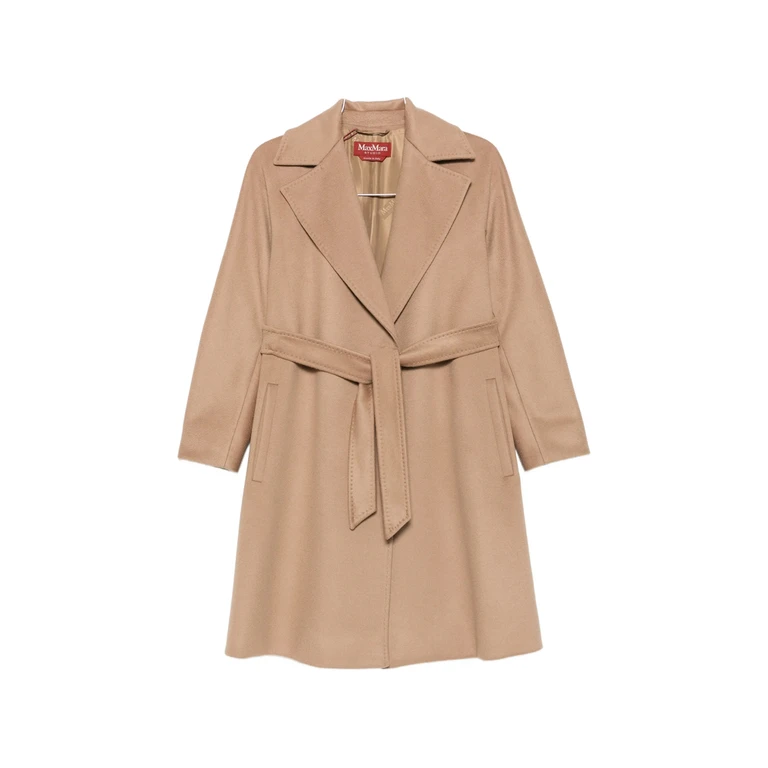 Max Mara Studio Dravenna Belted Notch-lapels Coat