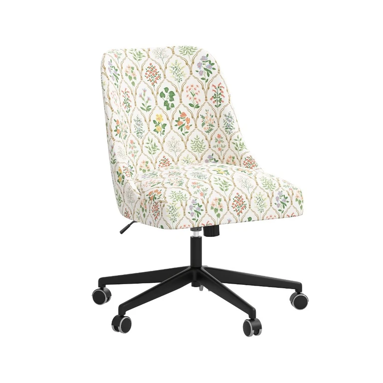 Rifle Paper Co Brynn Hawthorn Multi Office Chair with Gold Base