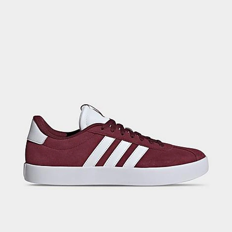 adidas Men's VL Court 3.0 Casual Shoes in Shadow Red/Off White/Maroon Size: 8.5