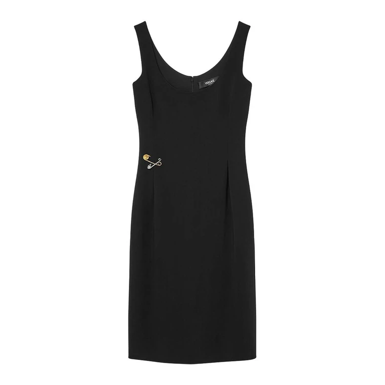 Versace Robe Au Genou - Noir