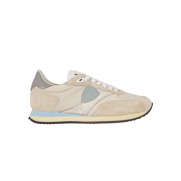 Philippe Model Blville Low Woman Nude & Neutrals Calf Leather - Textile Calzature - Women