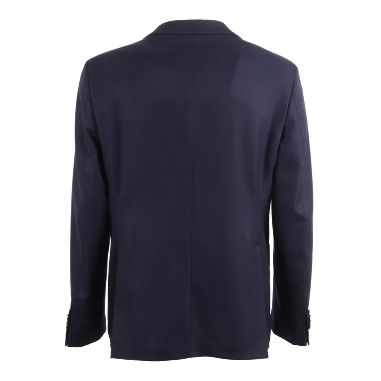Lbm 1911 Lubiam Jacket Blue Virgin Wool Elastane - Men