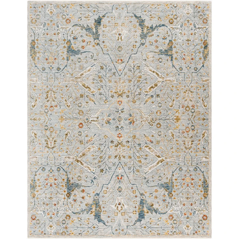 Reina 5 x 8 Gray Blue Area Rug