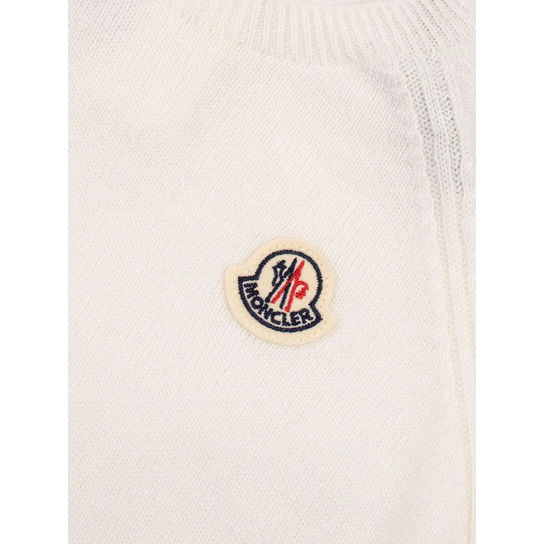 Moncler Baby Crewneck White Cashmere - Kids