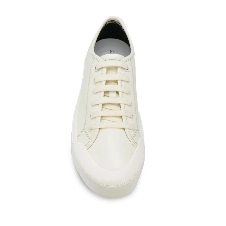 Ferragamo Mens White Sneaker Sneakers
