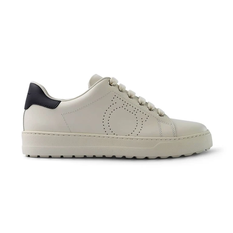 Ferragamo Womens White Sneakers
