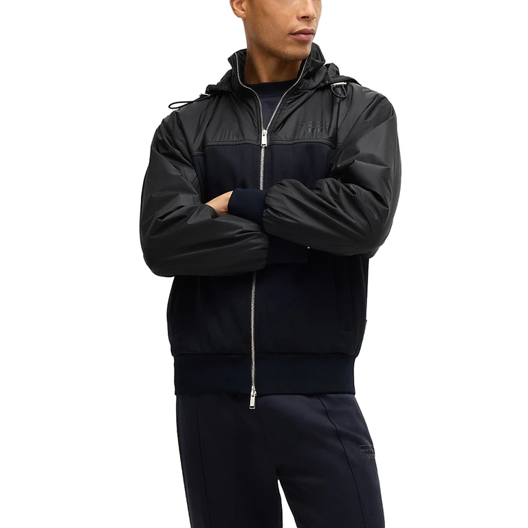 Boss Steele Hooded Zip Front Jacket