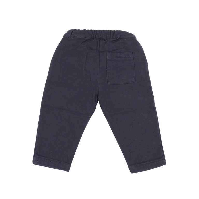 One More In The Family Pants Blue Cotton Elastane - Kids