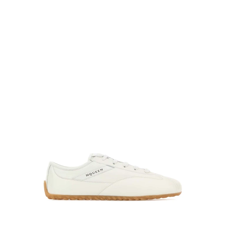 Alexander McQueen Ivory Leather Boxe Sneakers Offwhitewhite - Women