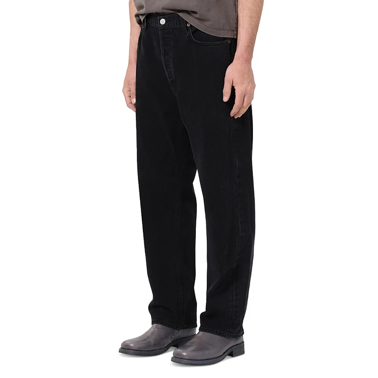 Agolde 90s Relaxed Fit Mid Rise Jeans in Kember Black