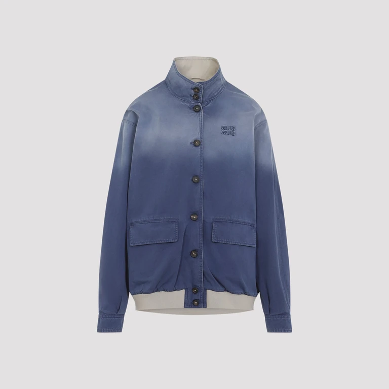 MIU MIU - Miu Miu Old Washed Twill Blouson