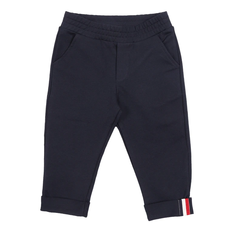 Moncler Baby SWEAT BOTTOMS Blue Elastane Cotton Pant