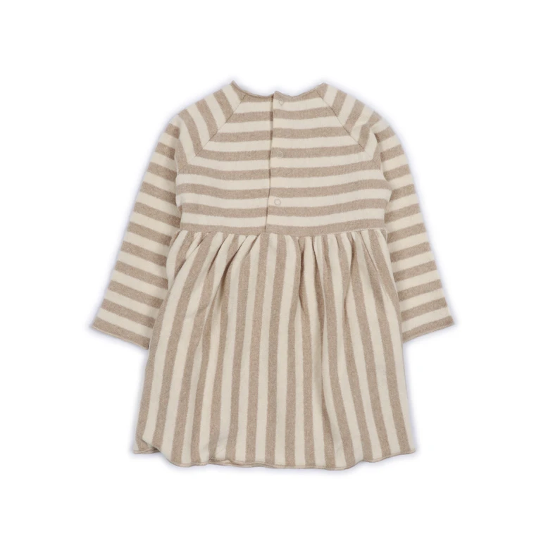 Teddy & Minou Long Sleeved Dress Beige