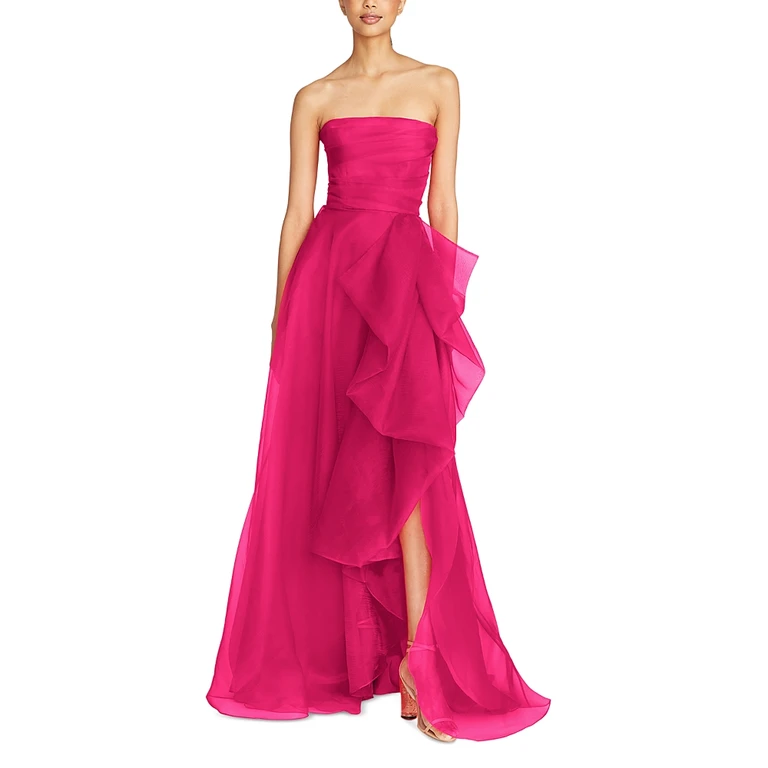 Theia Teresa Draped Gown