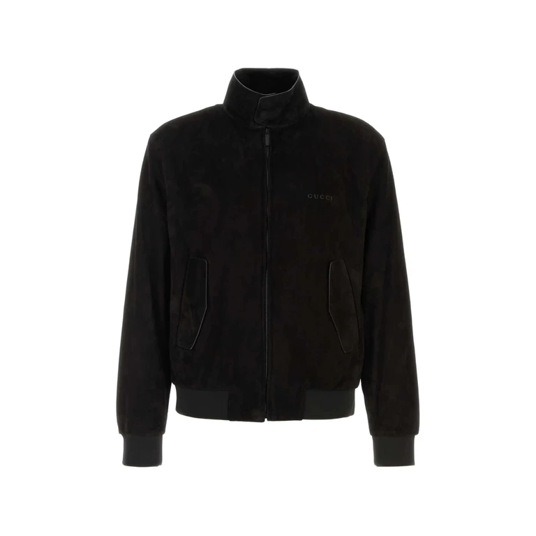 Gucci High-neck Logo-embroidered Jacket