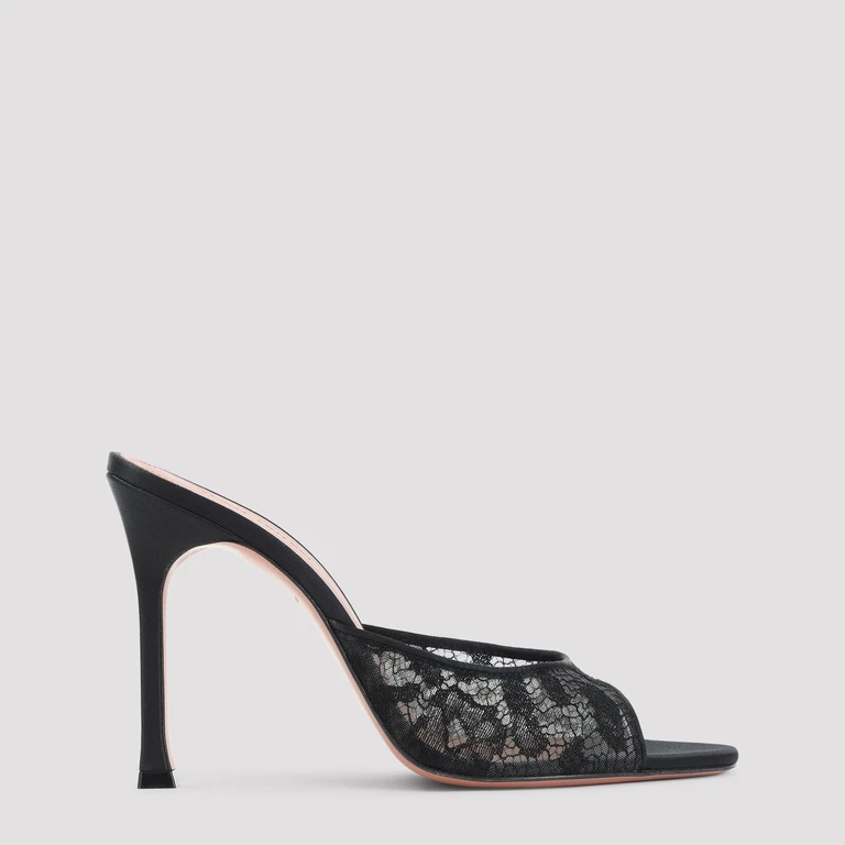 AMINA MUADDI - Amina Muaddi Alexa Lace Slipper