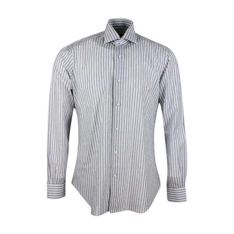 Barba Napoli Shirts White 60co 40li - Men
